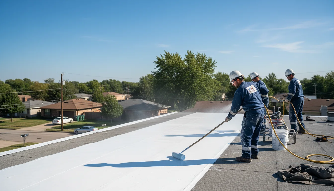 Commercial roof coating in Clarksville, AR near me